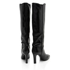Saint Laurent Leather Jane 90 Knee High Boots - Size 9.5 / 39.5 (SHF-Fp4PR8)