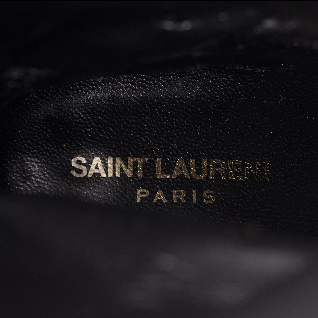 Saint Laurent Leather Jane 90 Knee High Boots - Size 9.5 / 39.5 (SHF-Fp4PR8)