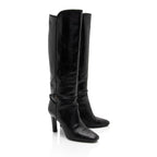 Saint Laurent Leather Jane 90 Knee High Boots - Size 9.5 / 39.5 (SHF-Fp4PR8)