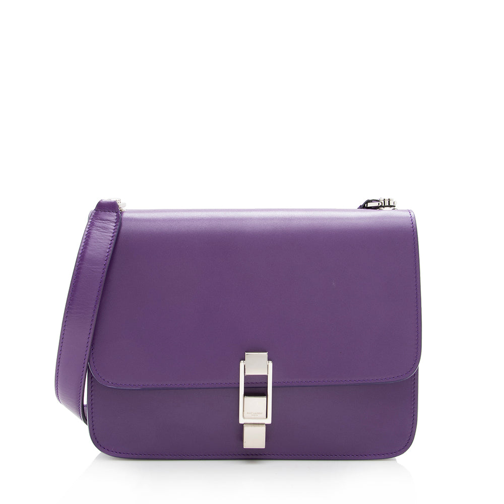 Saint Laurent Leather Le Carre Shoulder Bag (SHF-18110)