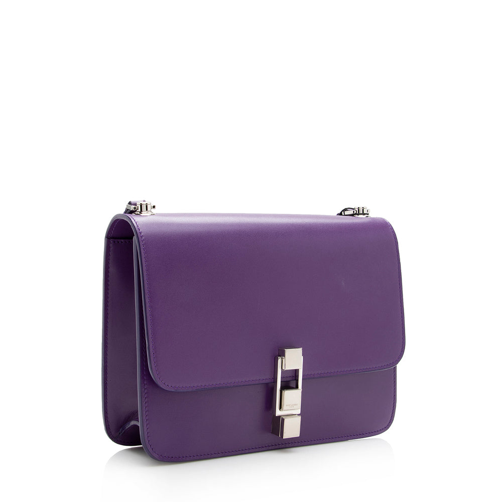 Saint Laurent Leather Le Carre Shoulder Bag (SHF-18110)