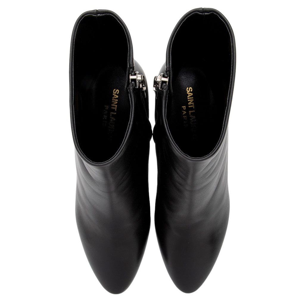 Saint Laurent Leather Lou Ankle Boots - Size 7 / 37 (SHF-9Y9v6s)