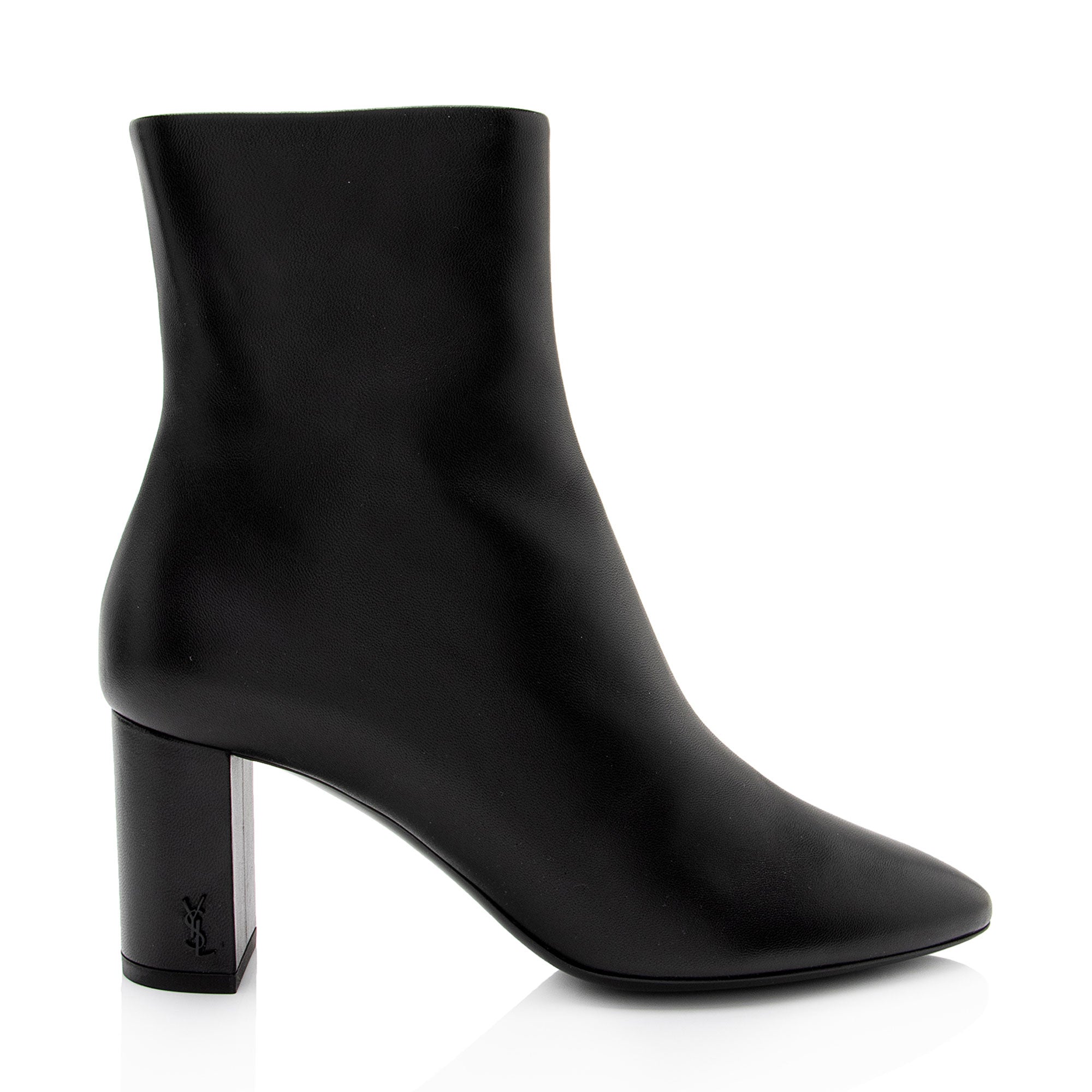 Saint Laurent Leather Lou Ankle Boots - Size 7 / 37 (SHF-9Y9v6s)