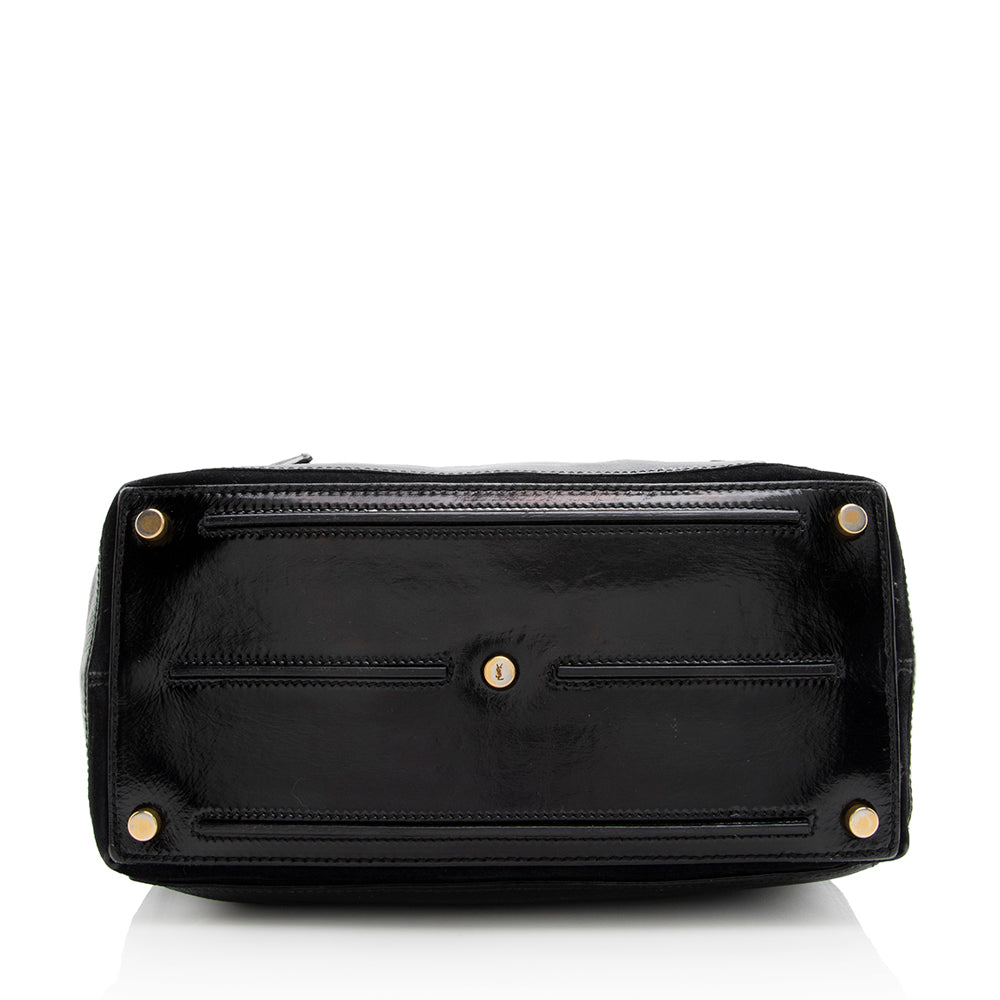 Saint Laurent Leather Muse Two Medium Satchel (SHF-19501)