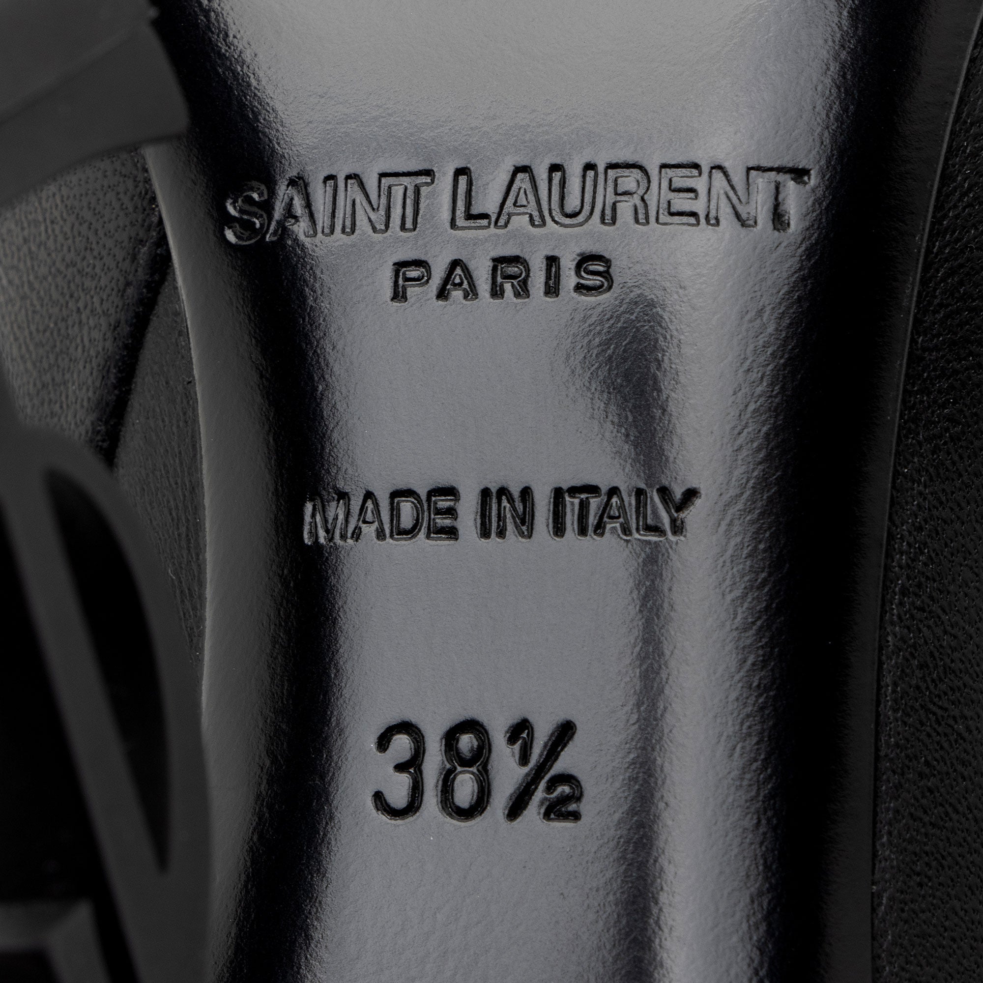 Saint Laurent Leather Opyum Booties - Size 8.5 / 38.5