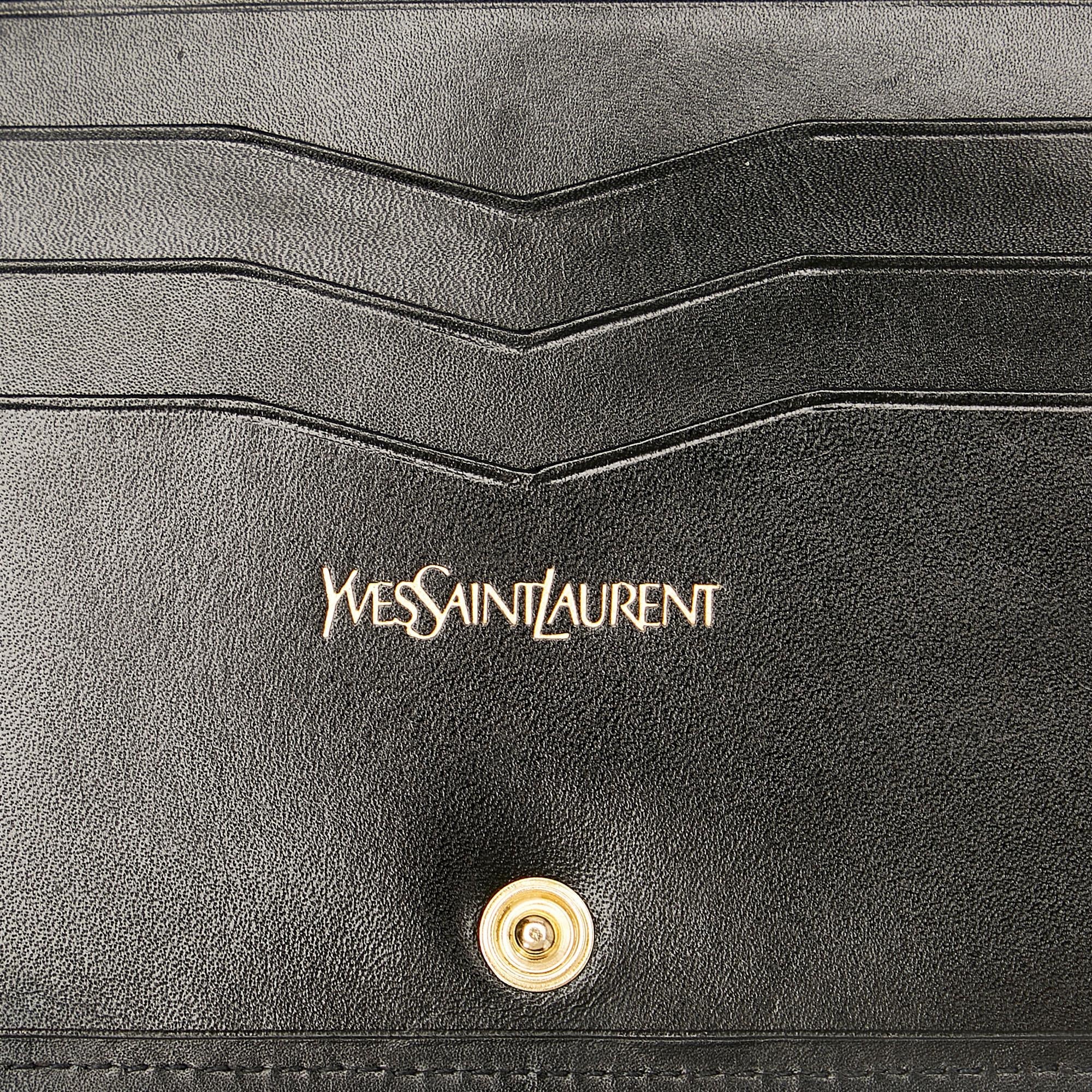 Saint Laurent Leather Small Wallet (SHG-26524)