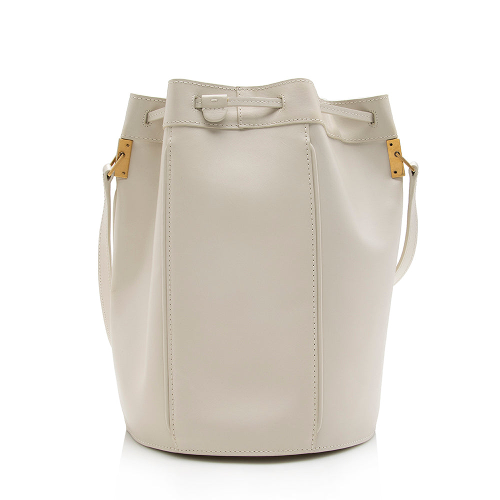 Saint Laurent Leather Talitha Medium Bucket Bag (SHF-16807)
