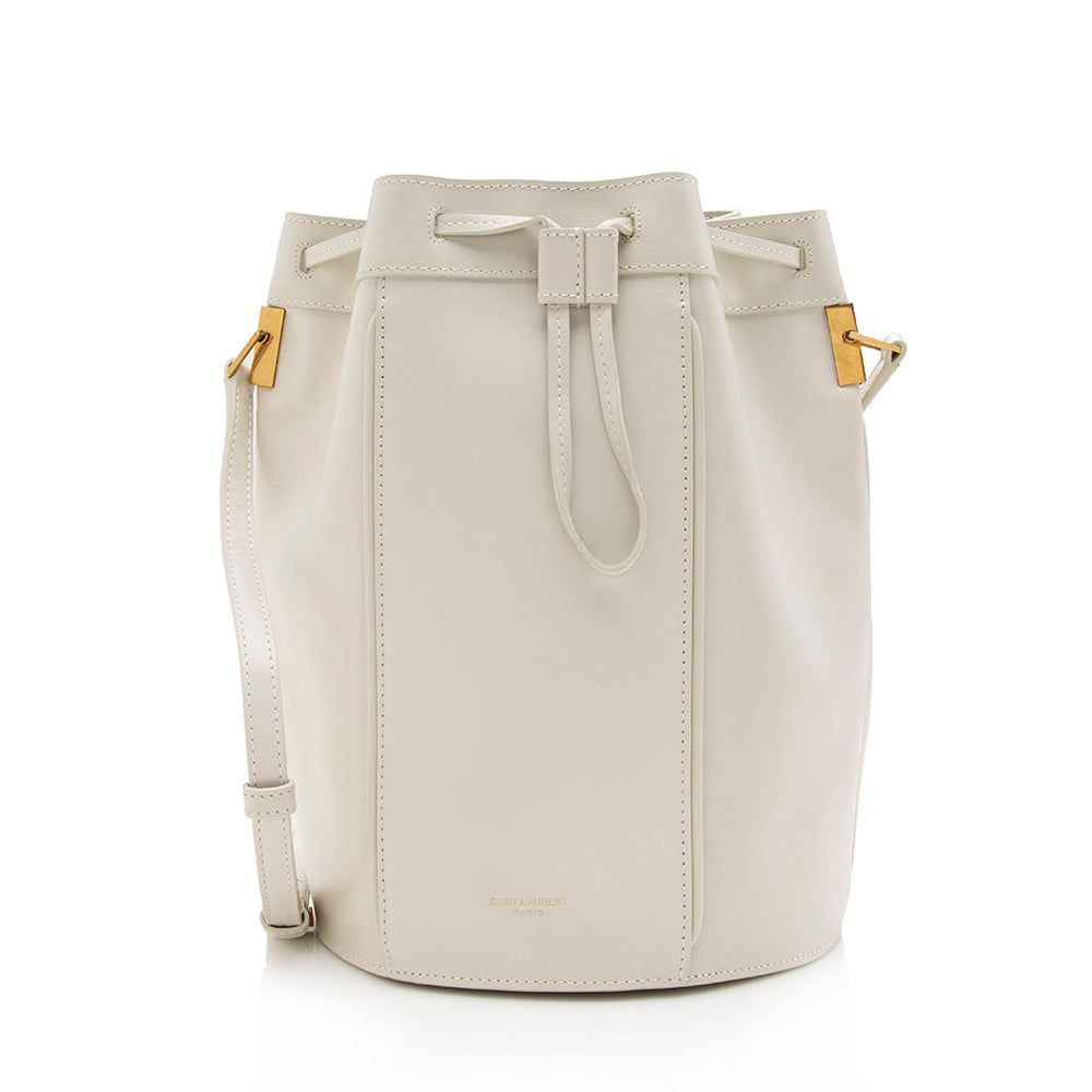 Saint Laurent Leather Talitha Medium Bucket Bag (SHF-16807)