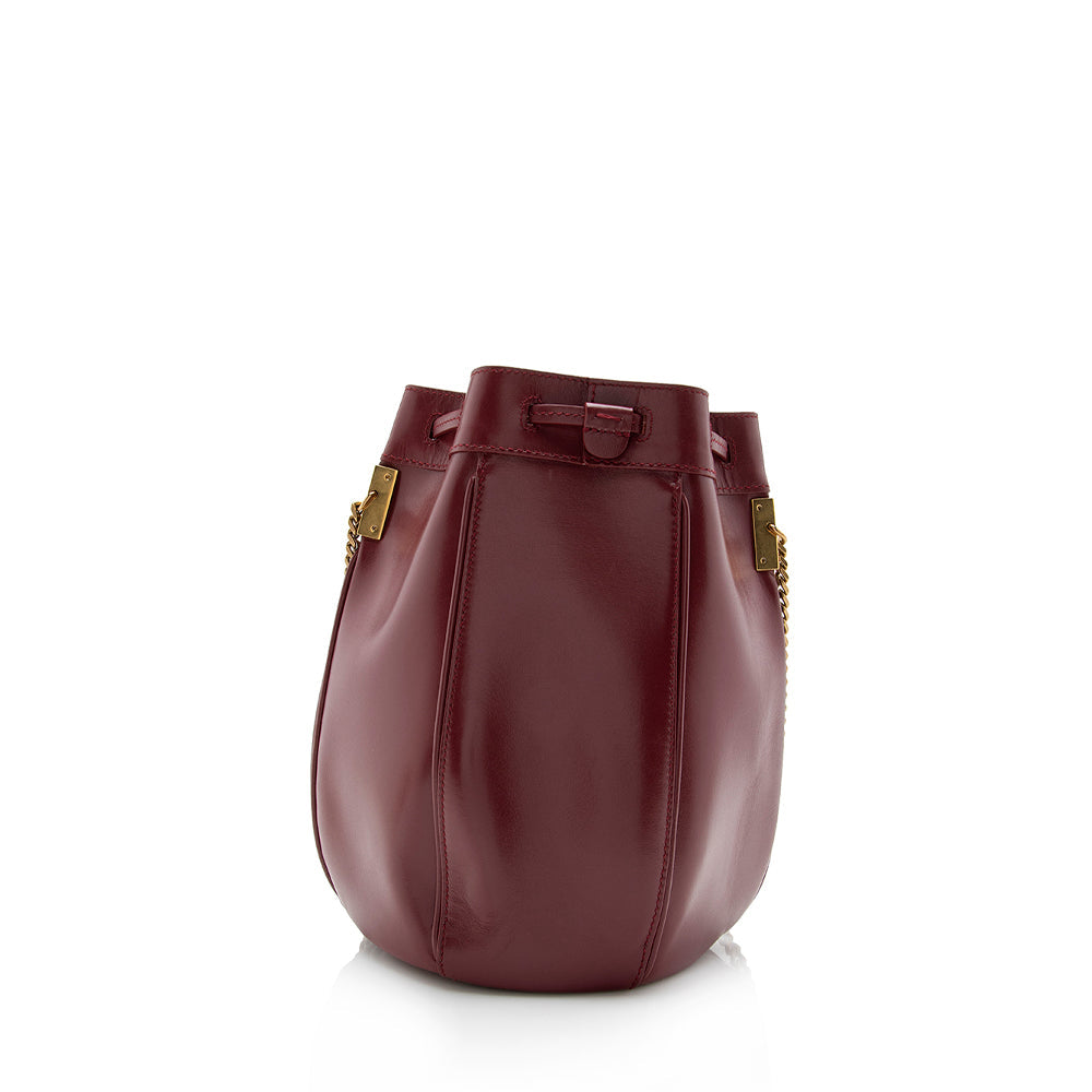 Saint Laurent Leather Talitha Small Bucket Bag (SHF-15132)
