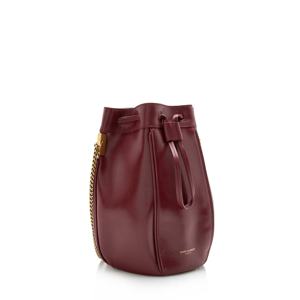 Saint Laurent Leather Talitha Small Bucket Bag (SHF-15132)