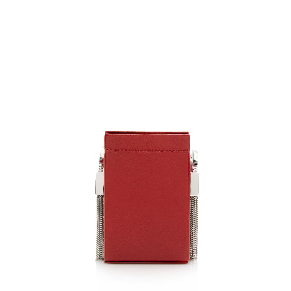 Saint Laurent Leather Tassel Box Minaudiere Crossbody bag (SHF-15364)
