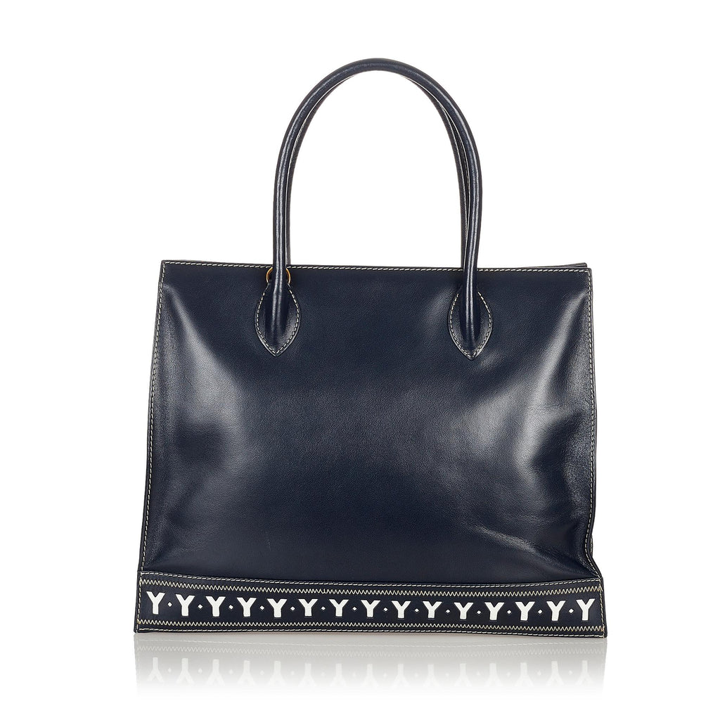 Saint Laurent Leather Tote Bag (SHG-26732)