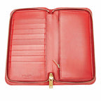 Saint Laurent Leather Zip Around Wallet (SHG-22445)