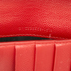 Saint Laurent Leather Zip Around Wallet (SHG-22445)