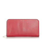 Saint Laurent Leather Zip Around Wallet (SHG-22445)