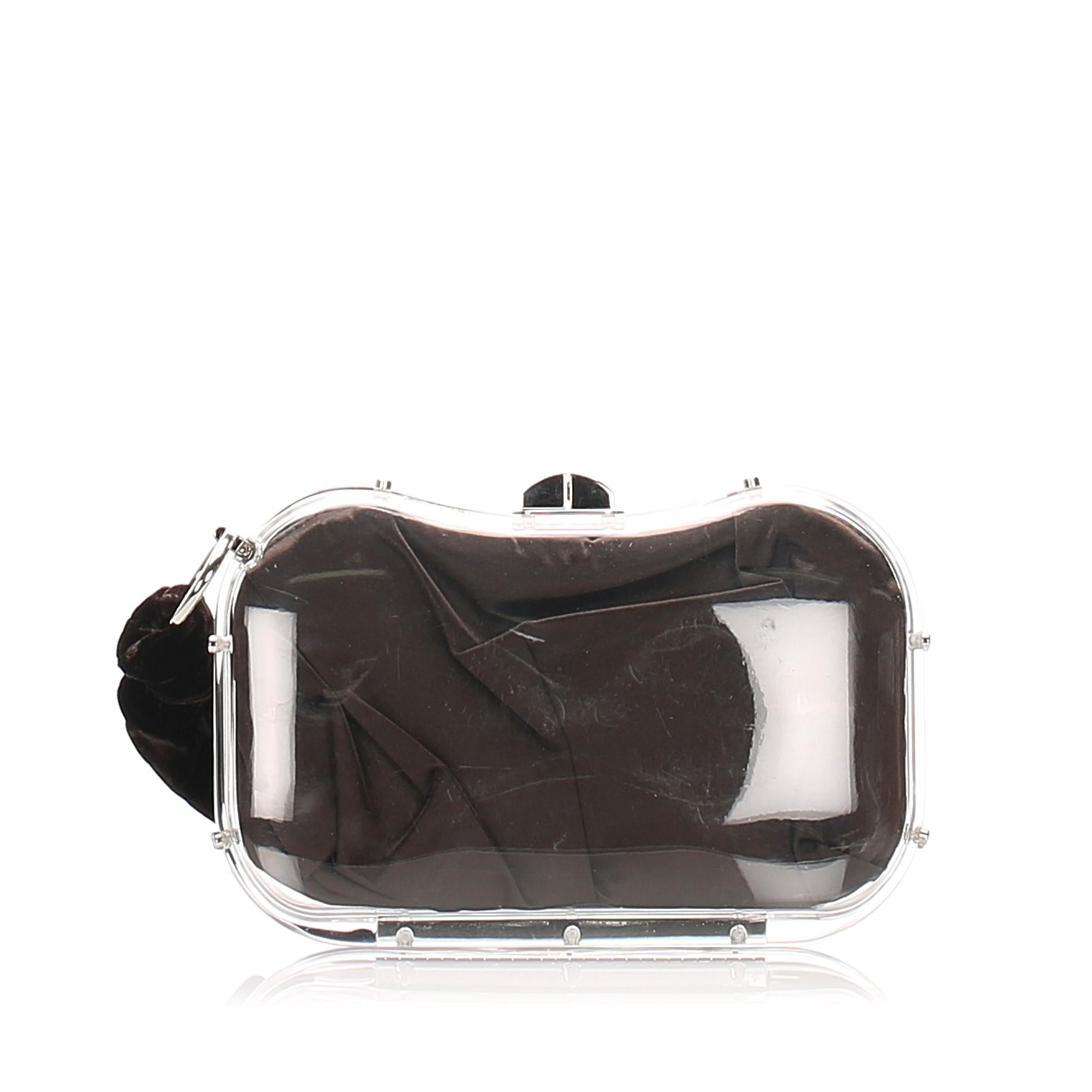 Saint Laurent Lucite Clutch (SHG-26843)