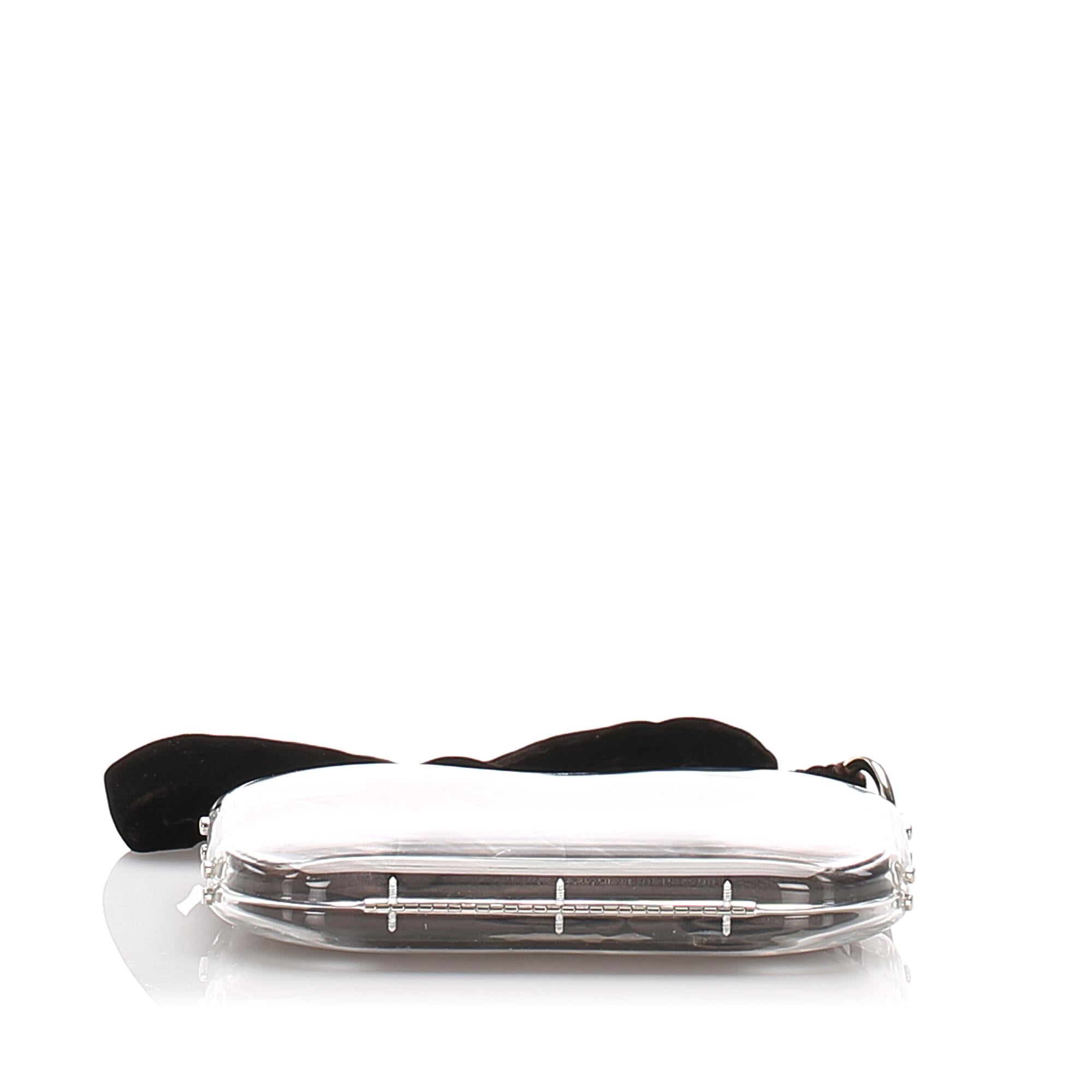 Saint Laurent Lucite Clutch (SHG-26843)