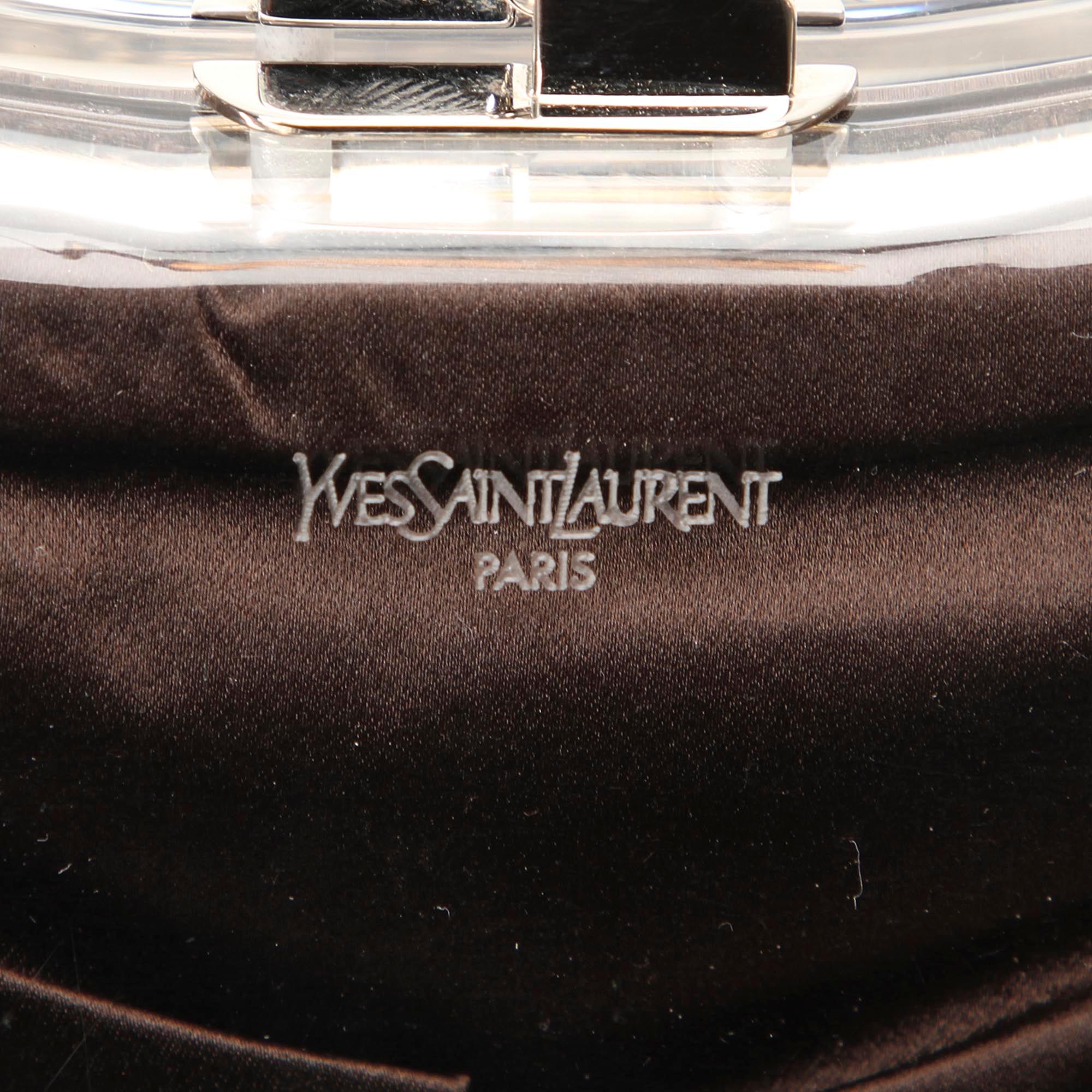 Saint Laurent Lucite Clutch (SHG-26843)
