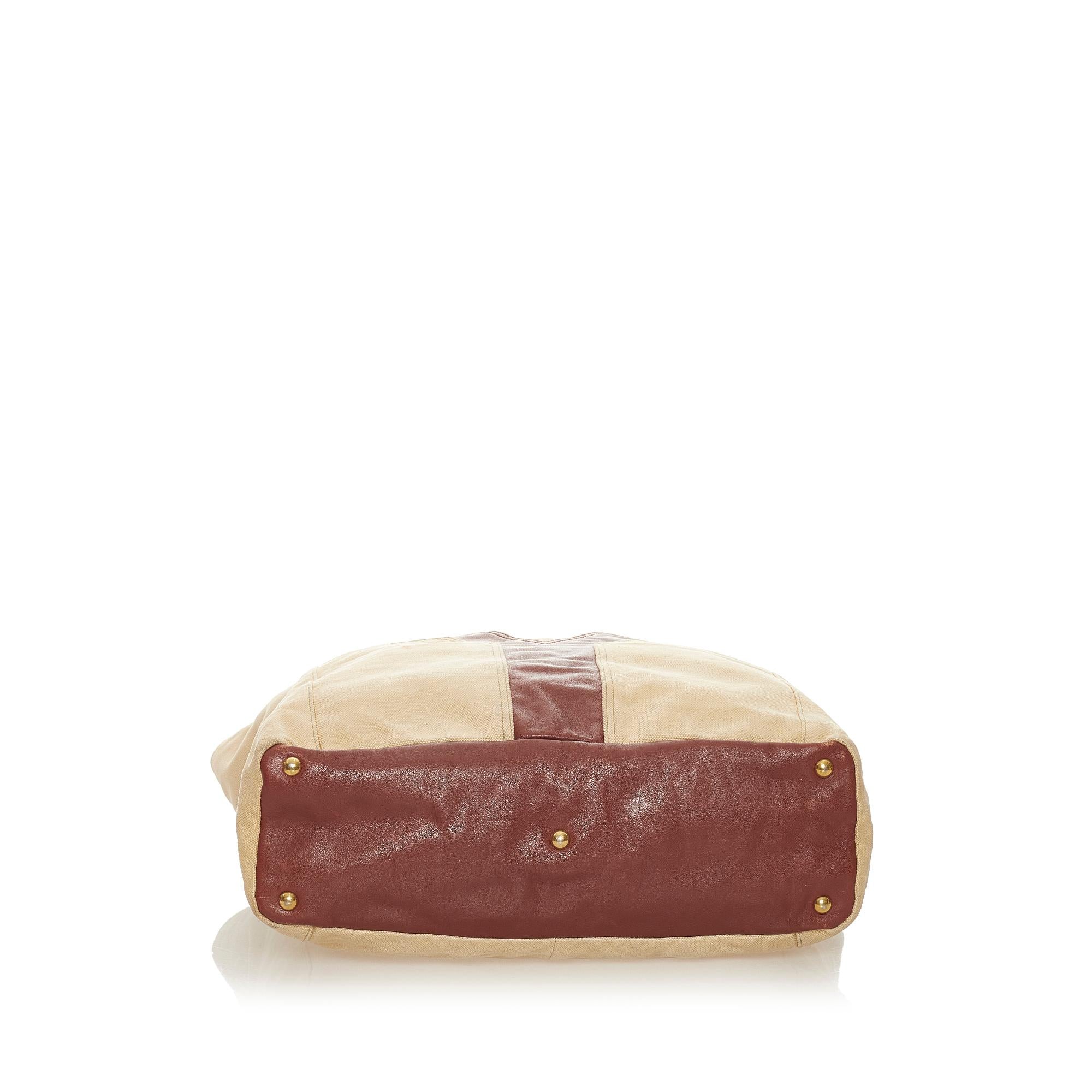 Saint Laurent Lucky Chyc Canvas Tote Bag (SHG-27947)