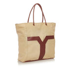 Saint Laurent Lucky Chyc Canvas Tote Bag (SHG-27947)