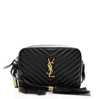 Saint Laurent Matelasse Calfskin Lou Camera Bag (SHF-18235)