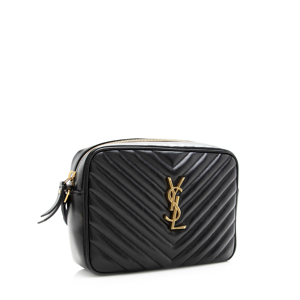 Saint Laurent Matelasse Calfskin Lou Camera Bag (SHF-18235)
