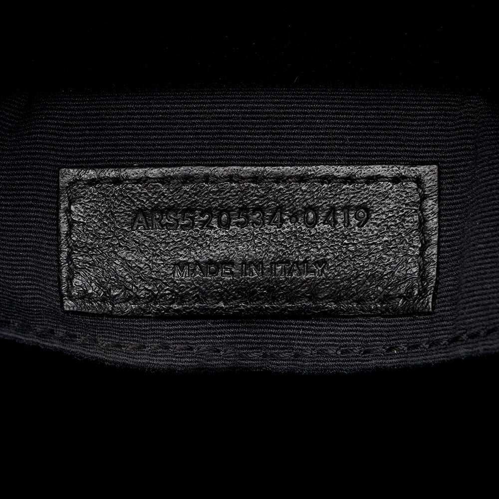 Saint Laurent Matelasse Calfskin Matte Black Lou Camera Bag - FINAL SALE (SHF-20006)