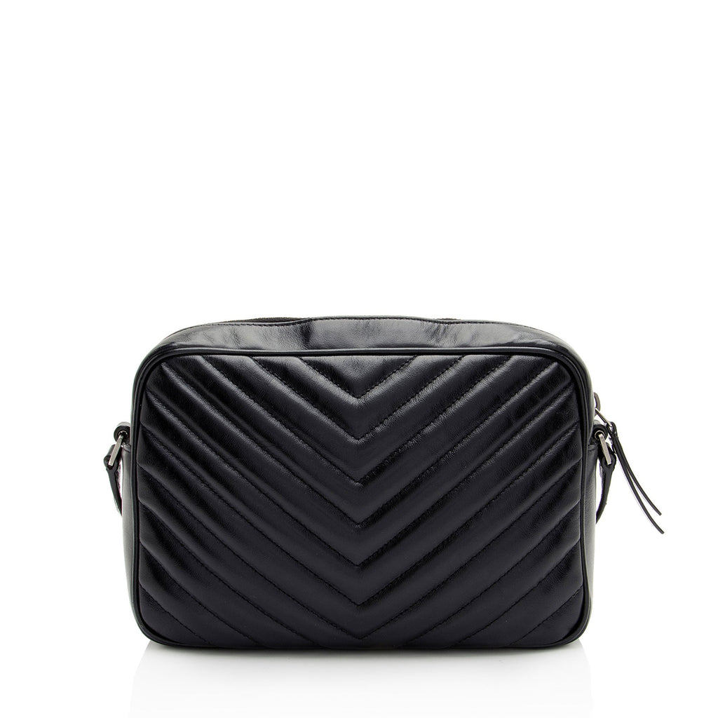 Saint Laurent Matelasse Calfskin Monogram Lou Camera Bag