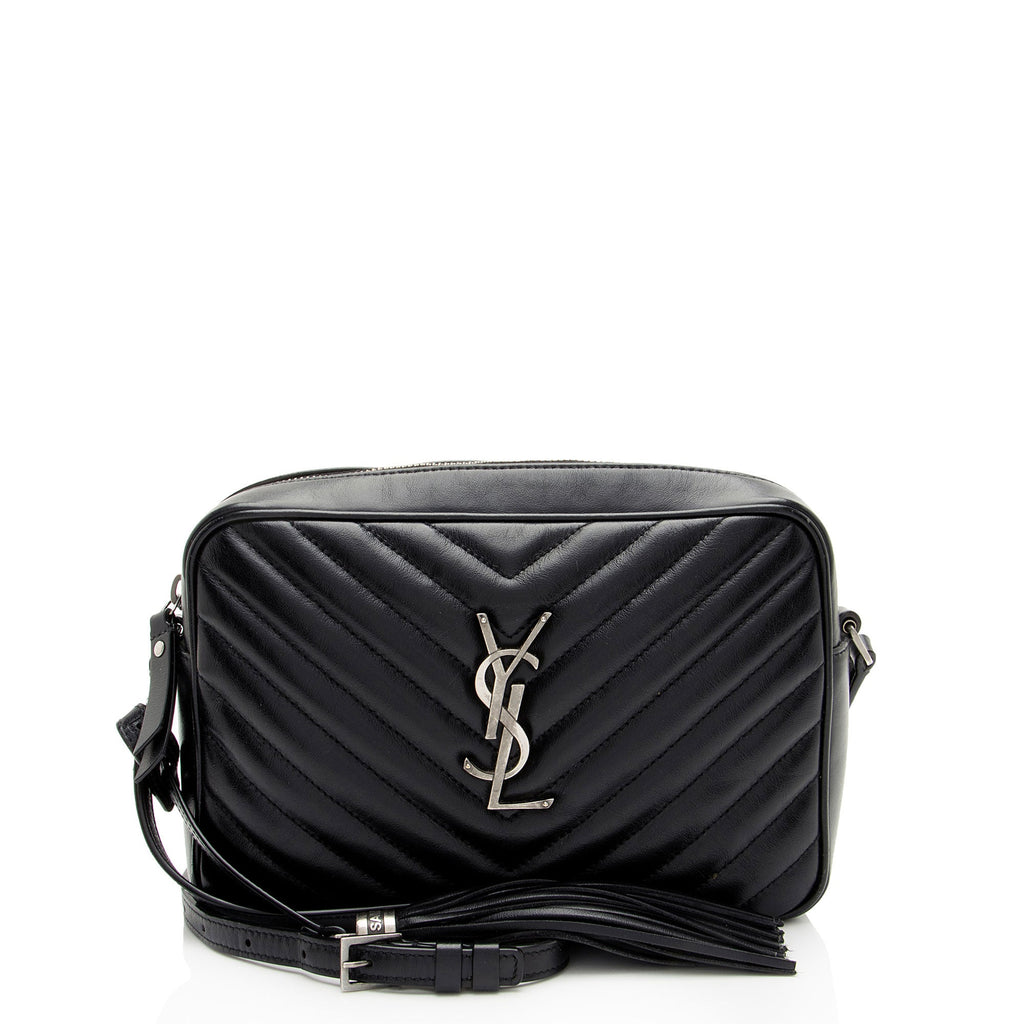 Saint Laurent Matelasse Calfskin Monogram Lou Camera Bag