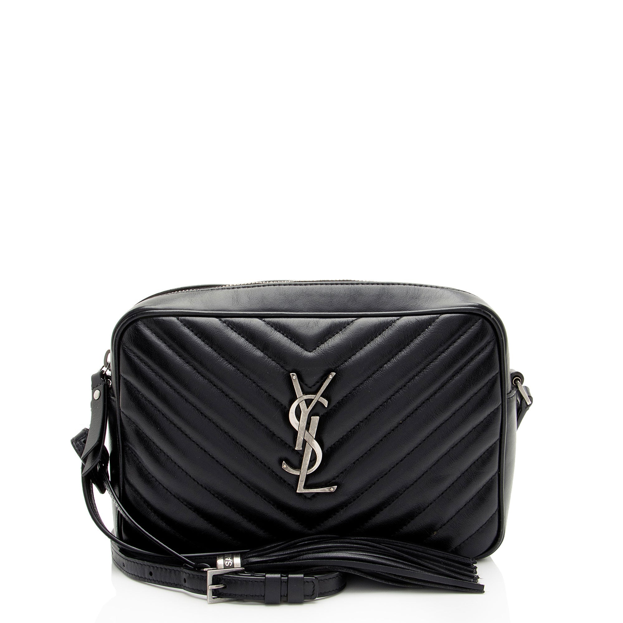 Saint Laurent Matelasse Calfskin Monogram Lou Camera Bag