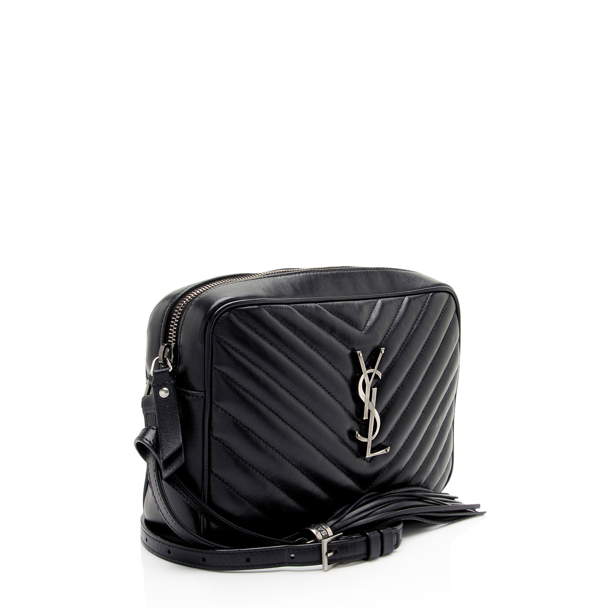 Saint Laurent Matelasse Calfskin Monogram Lou Camera Bag