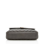 Saint Laurent Matelasse Calfskin Monogram Medium College Shoulder Bag (SHF-16571)
