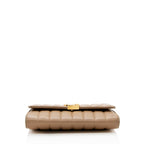 Saint Laurent Matelasse Calfskin Vicky Chain Wallet (SHF-19438)