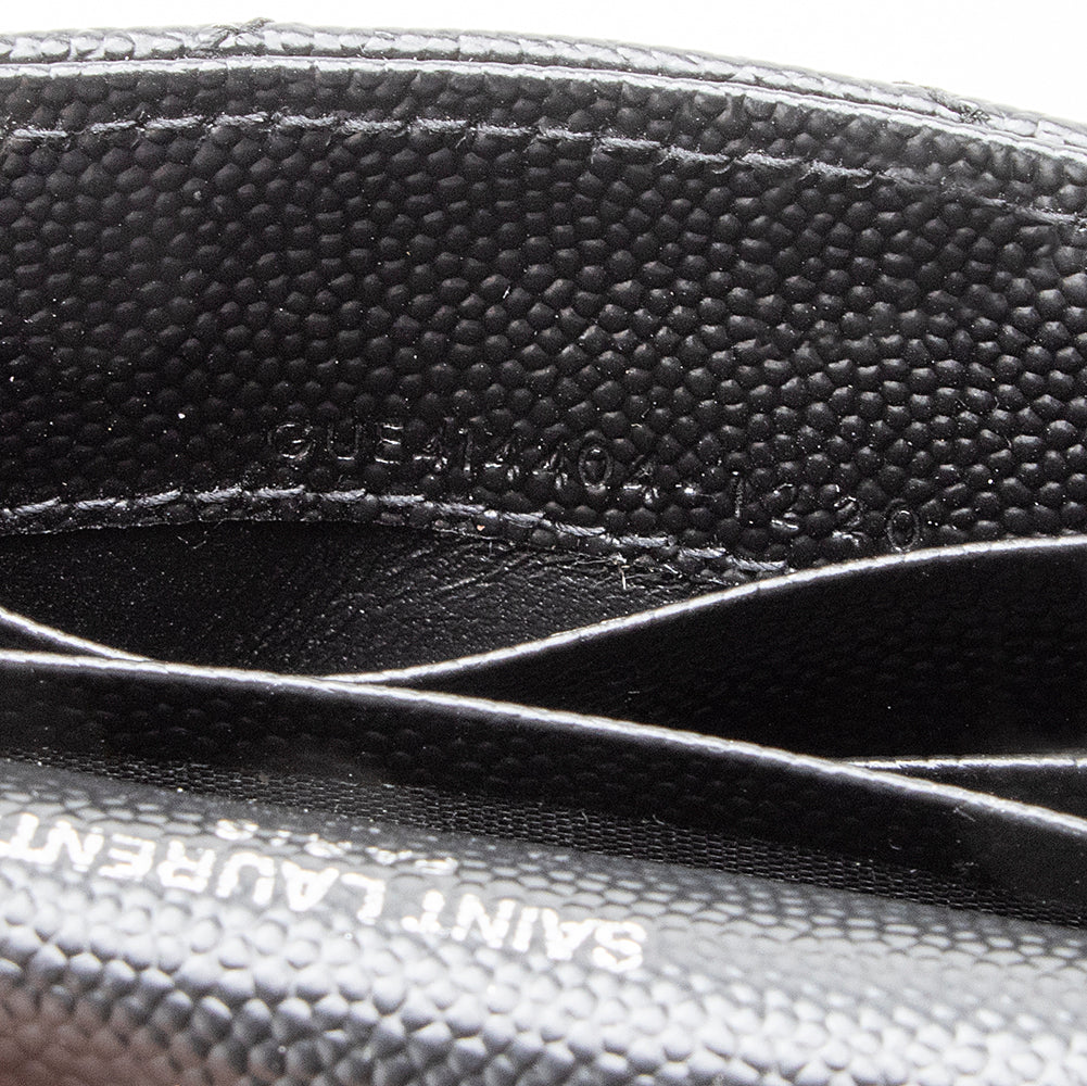 Saint Laurent Matelasse Grain de Poudre French Wallet (SHF-19016)