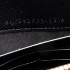 Saint Laurent Matelasse Grain de Poudre Monogram Envelope Chain Wallet (SHF-19240)