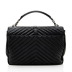 Saint Laurent Matelasse Lambskin Classic Monogram Large College Bag (SHF-18019)