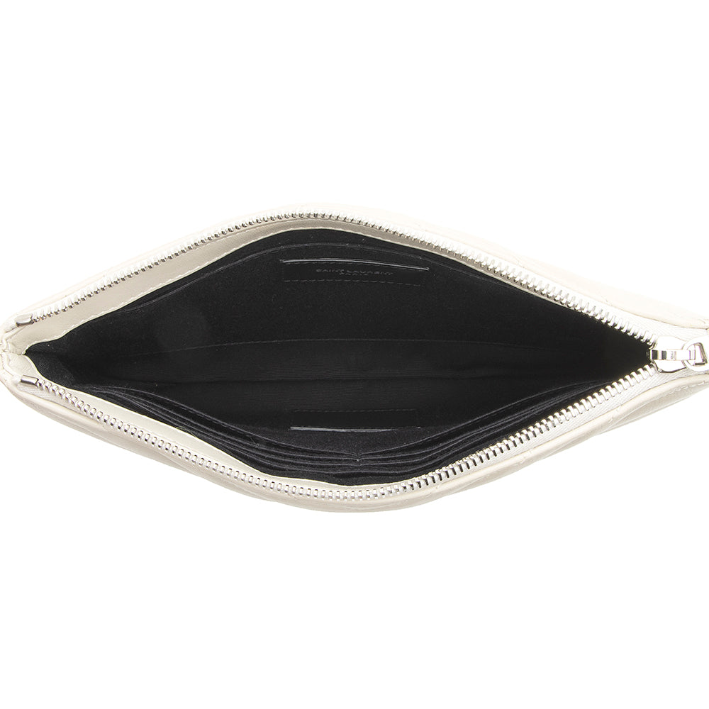 Saint Laurent Matelasse Leather Small Wristlet (SHF-20162)