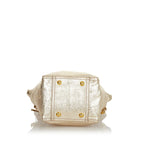 Saint Laurent Mini Downtown Metallic Leather Handbag (SHG-25927)
