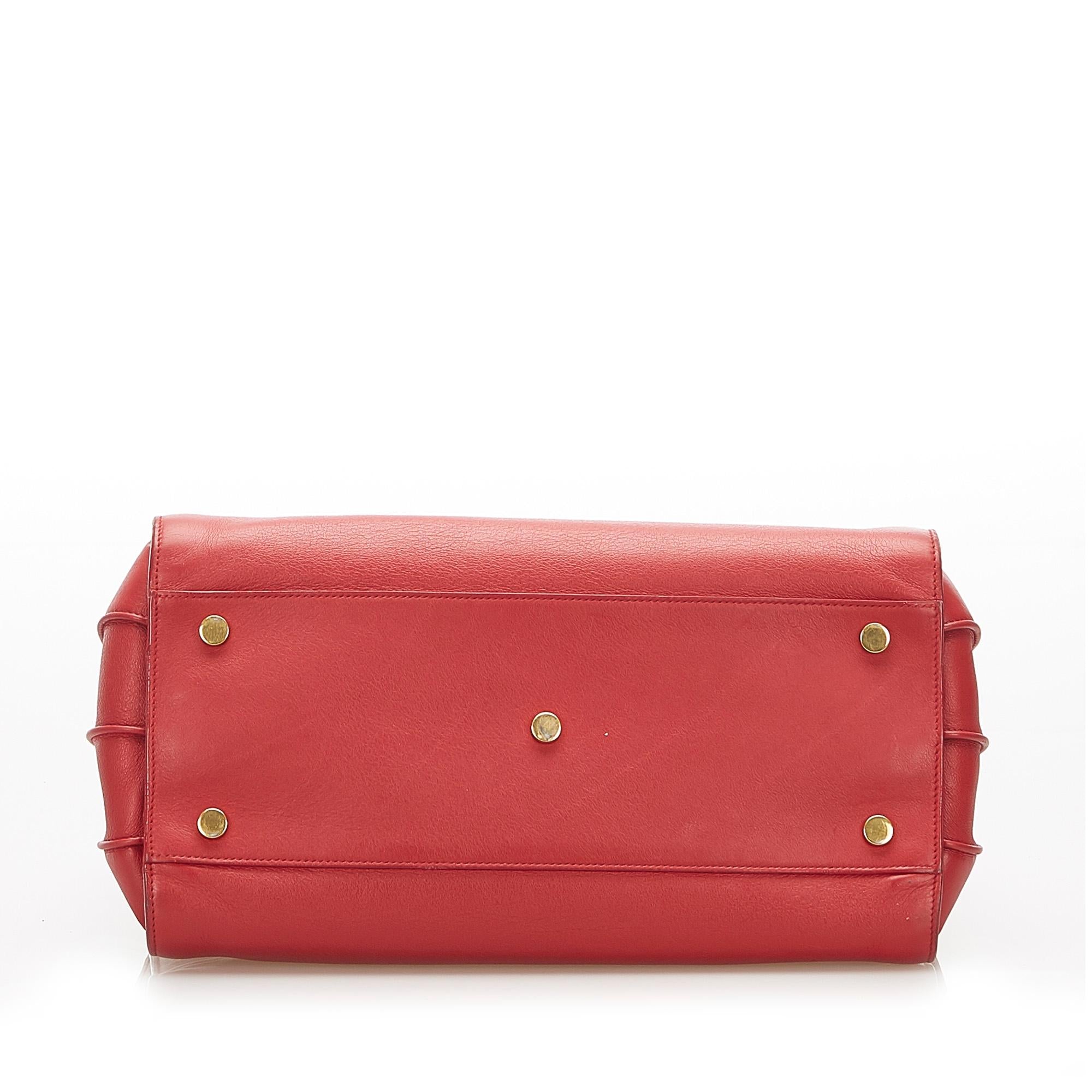Saint Laurent Mini Sac De Jour Leather Handbag (SHG-18288)