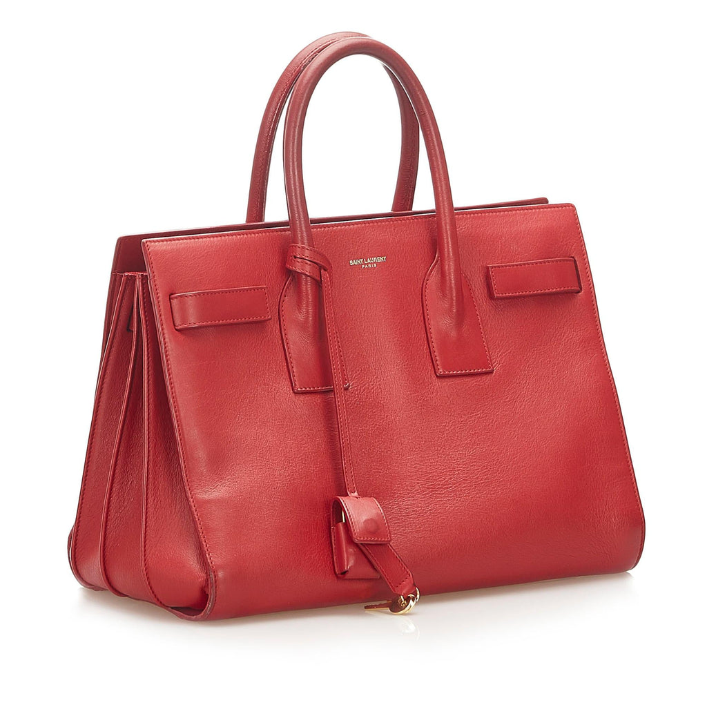 Saint Laurent Mini Sac De Jour Leather Handbag (SHG-18288)