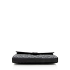 Saint Laurent Mixed Matelasse Leather Triquilt Monogram Wallet on Chain Bag (SHF-17618)