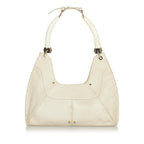 Saint Laurent Mombasa Double Horn Leather Shoulder Bag (SHG-24253)