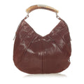 Saint Laurent Mombasa Leather Shoulder Bag (SHG-26213)