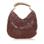 Saint Laurent Mombasa Leather Shoulder Bag (SHG-26213)
