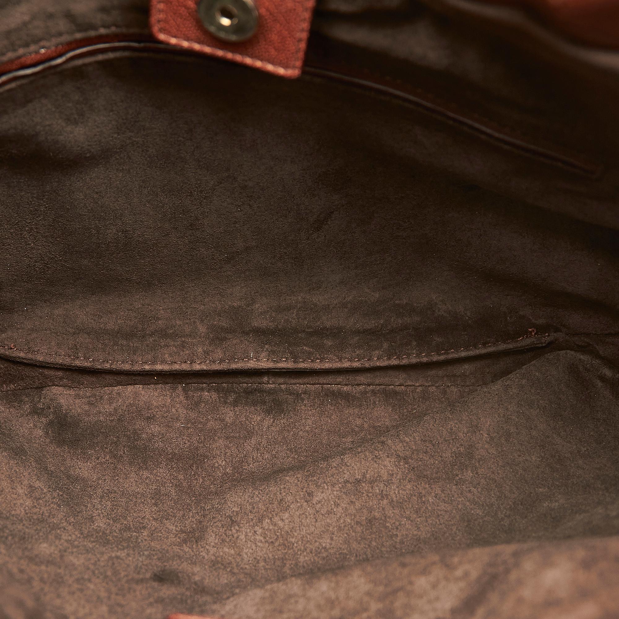 Saint Laurent Mombasa Leather Shoulder Bag (SHG-26213)