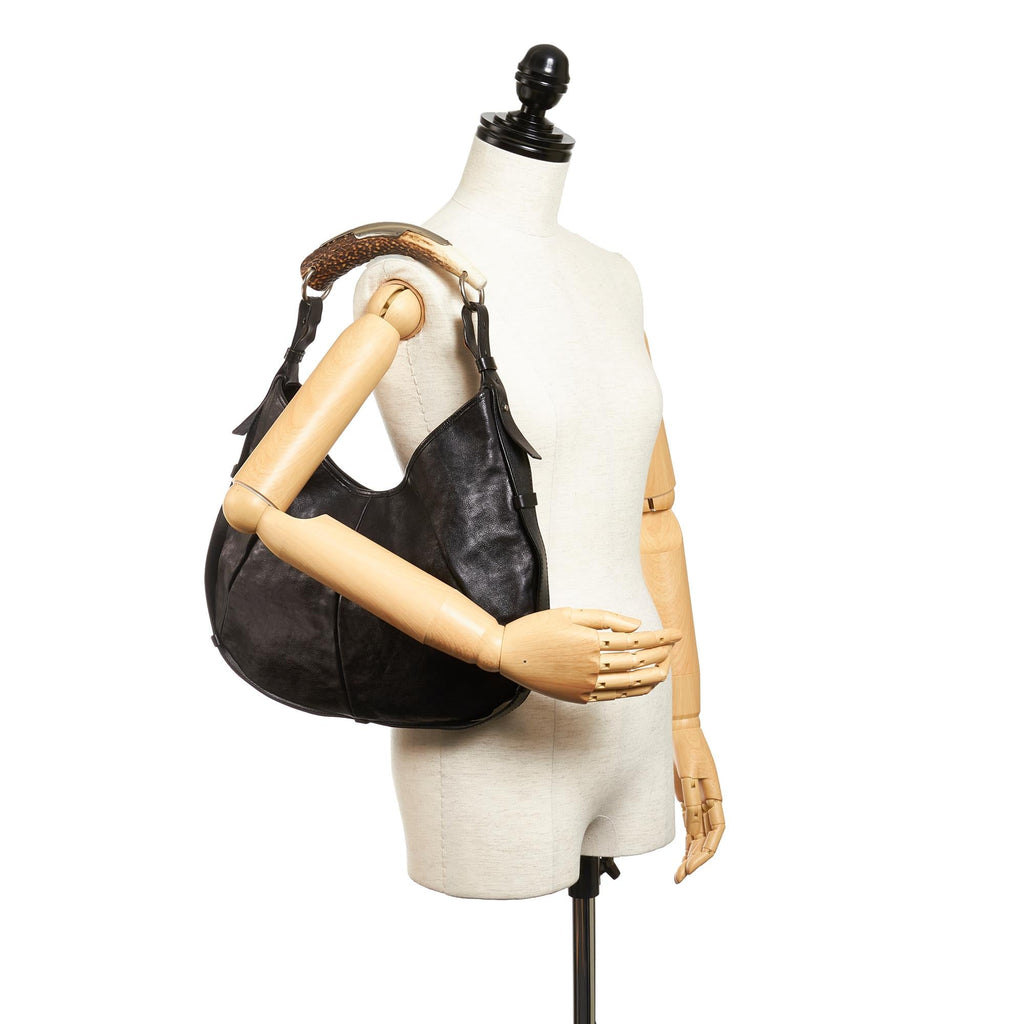 Saint Laurent Mombasa Leather Shoulder Bag (SHG-27088)