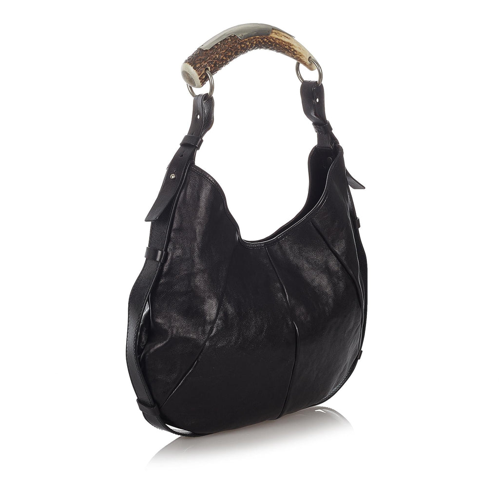 Saint Laurent Mombasa Leather Shoulder Bag (SHG-27088)