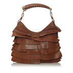 Saint Laurent Mombasa Saint Tropez Leather Shoulder Bag (SHG-28283)