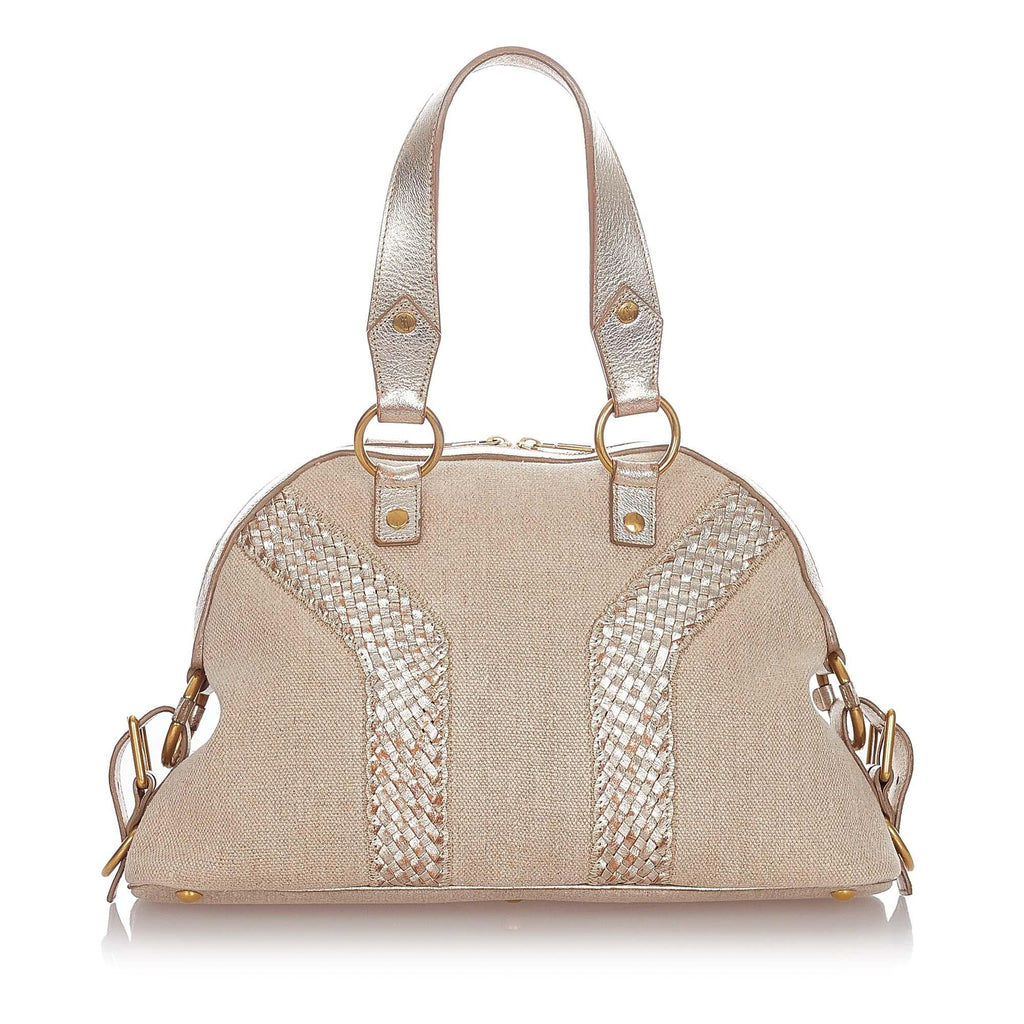 Saint Laurent Muse Canvas Satchel (SHG-22885)