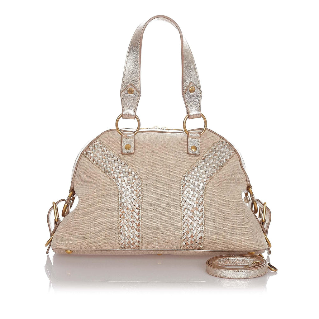 Saint Laurent Muse Canvas Satchel (SHG-22885)